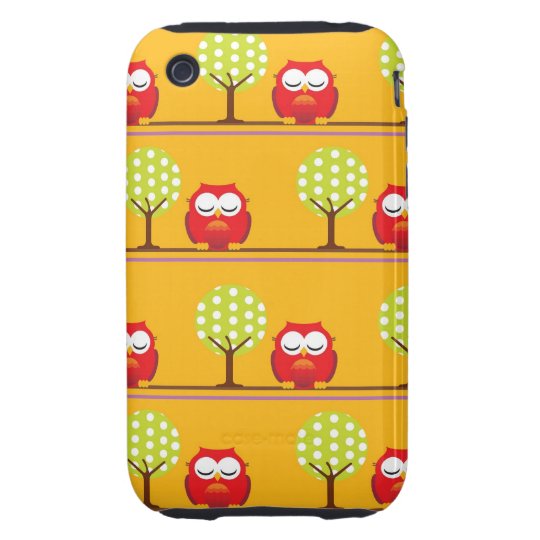 Owls and Trees iPhone 3 Tough Case