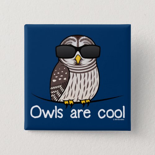 Owls are cool button