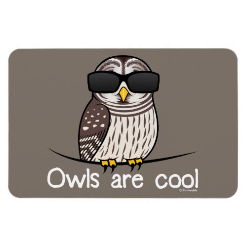 Owls are cool magnet