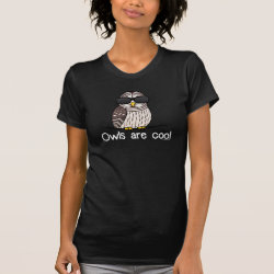 Owls are cool Women's American Apparel Fine Jersey Short Sleeve T-Shirt