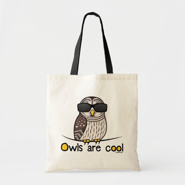 Owls are cool! tote bag (Front)