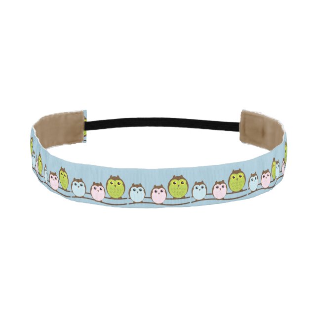 Owls Around Athletic Headband (Front)