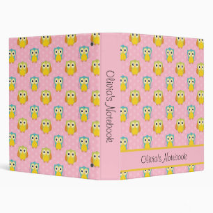 Owls Avery Signature Binder, 1" 3 Ring Binder