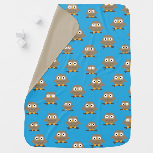 Owls Baby Blanket (In Situ)