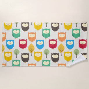 Owls Beach Towel