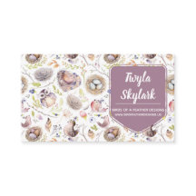 Owls, Birds & Eggs Nature Business Card