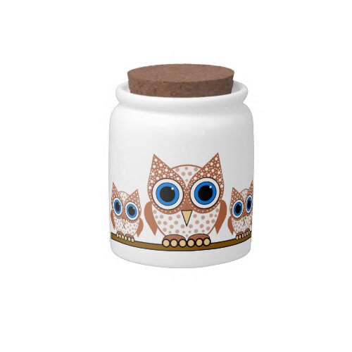 owls candy jar