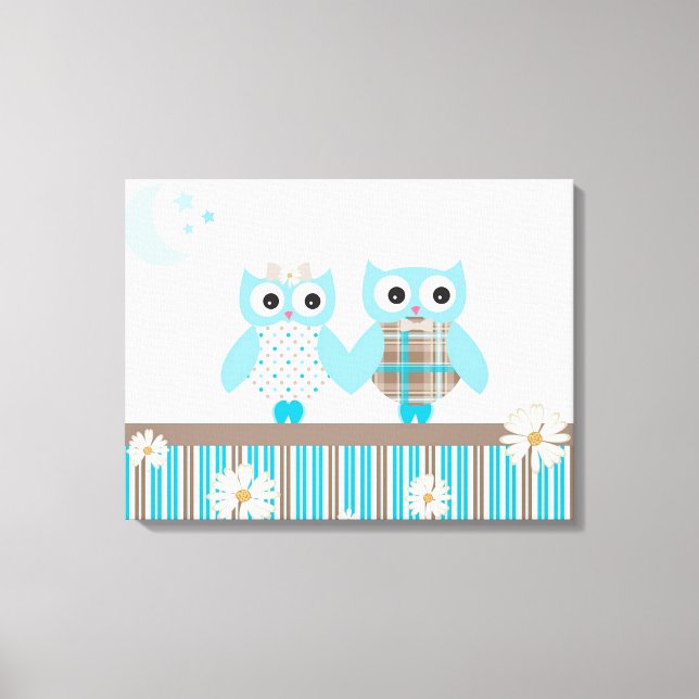 Owls Canvas Print (Front)