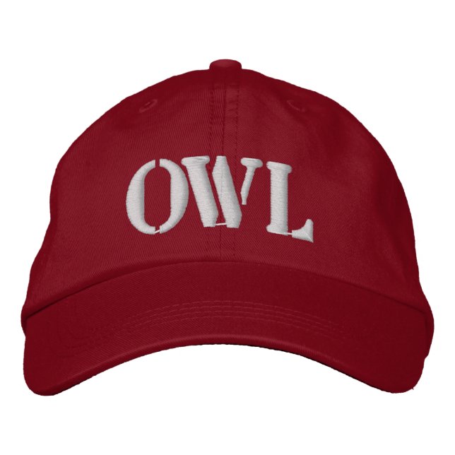 OWLS EMBROIDERED BASEBALL HAT (Front)