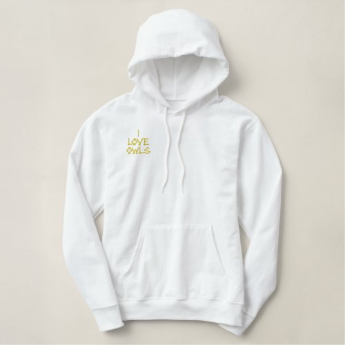 OWLS EMBROIDERED HOODIE