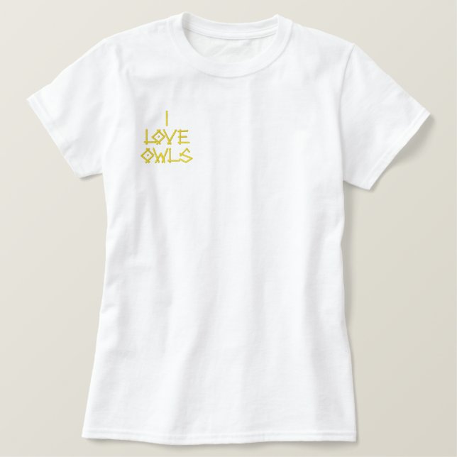 OWLS EMBROIDERED SHIRT (Design Front)
