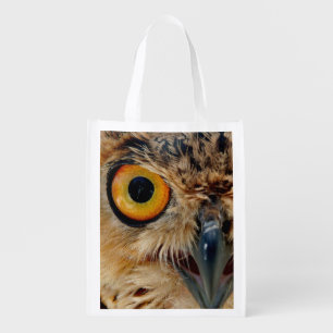 Owls Eyes Grocery Bag
