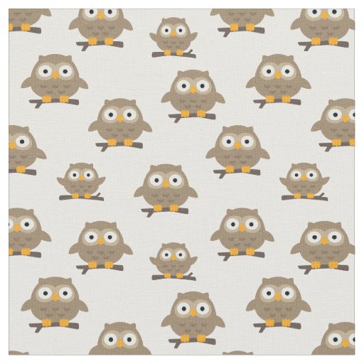 Owls Fabric