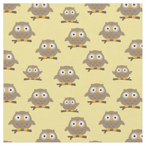 Owls Fabric