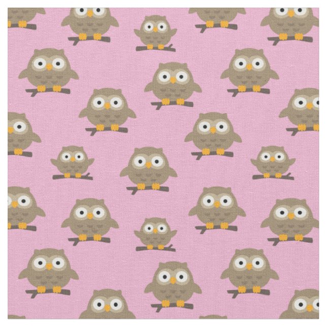 Owls Fabric (Close Up)
