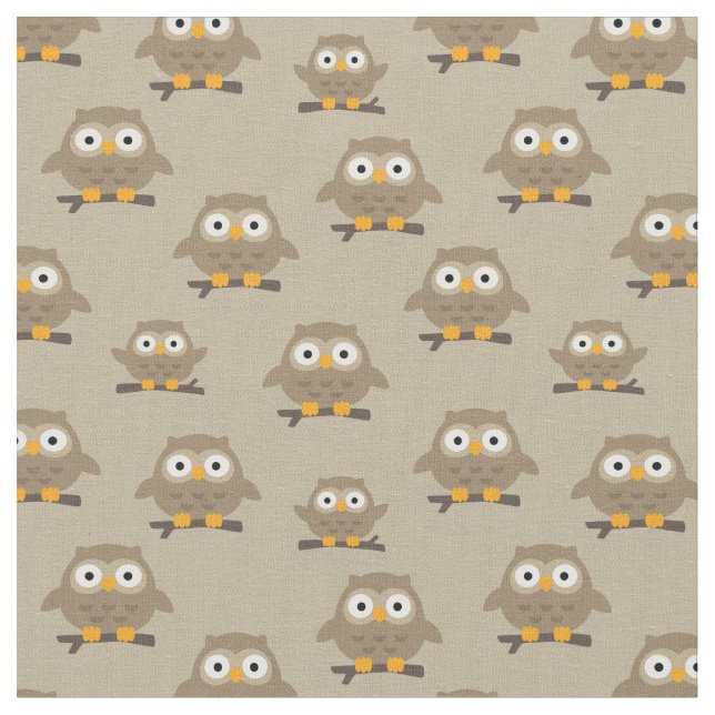 Owls Fabric (Close Up)