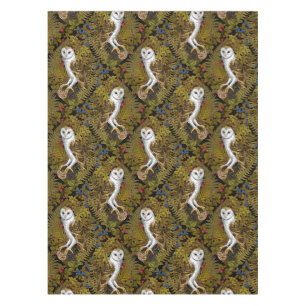 Owls, ferns, oak and berries 2 tablecloth
