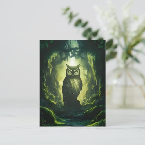 Owls Forest Path Postcard