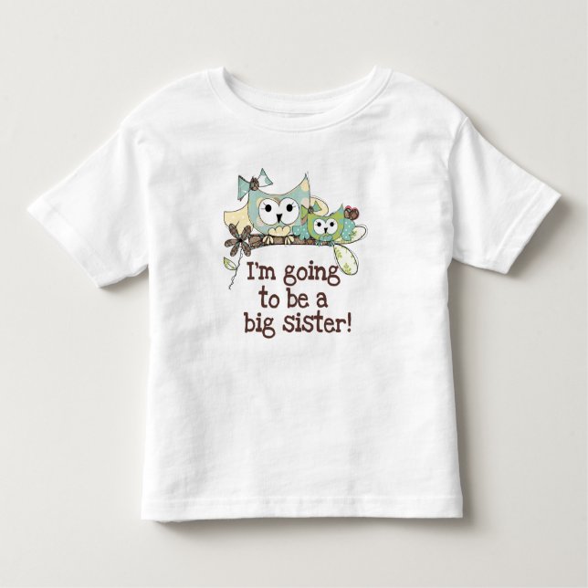 Owls Future Big Sister Toddler T-shirt (Front)