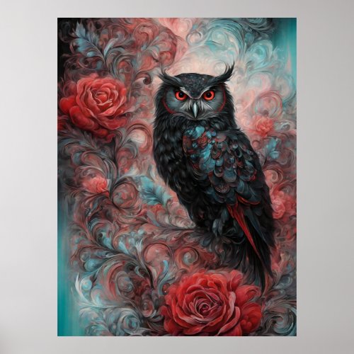 Owls Gaze Poster