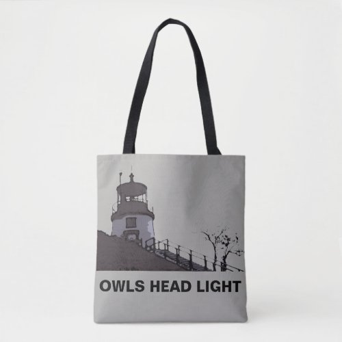 OWLS HEAD LIGHT TOTE BAG