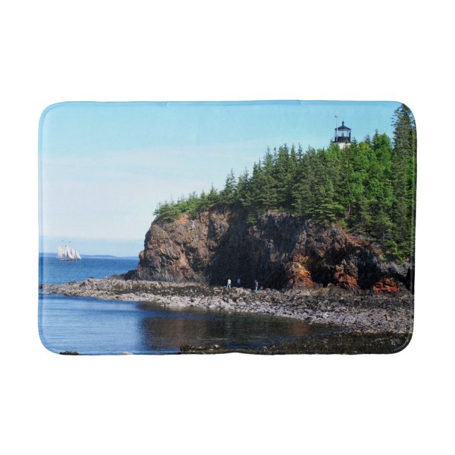 Owls Head Lighthouse, Maine Bath Mat (Front)