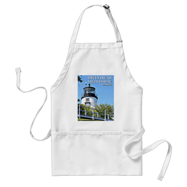 Owls Head Lighthouse, Maine Cooking Apron (Front)