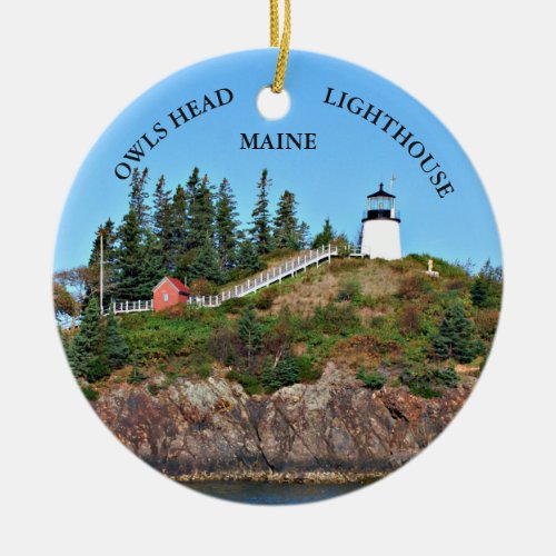 Owls Head Lighthouse Maine Ornament