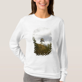 Owl's Head Lighthouse on a Cloudy Day T-Shirt