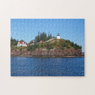 Owls Head Lighthouse, Penobscot Bay Maine Jigsaw Puzzle