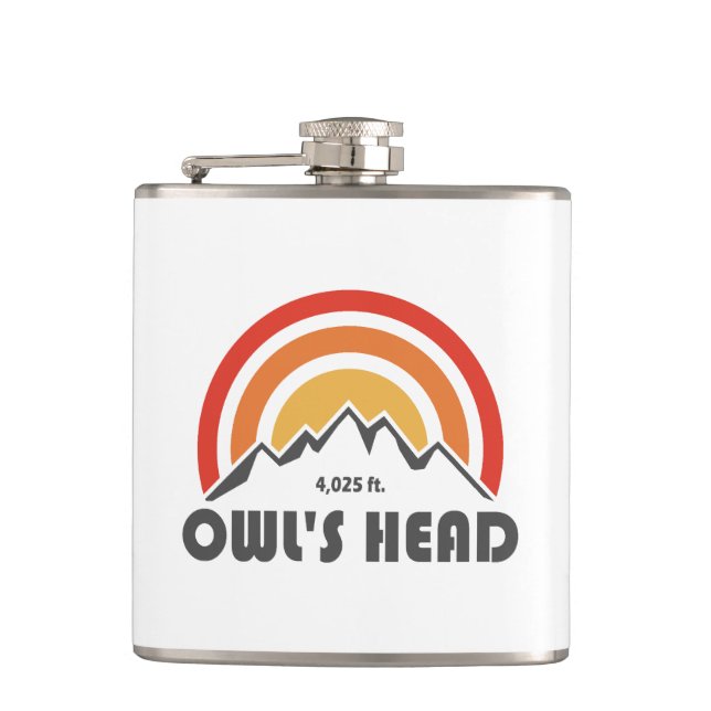 Owl's Head New Hampshire Flask (Front)