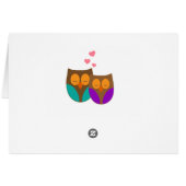 Owls in a Nest Cards (Back Horizontal)