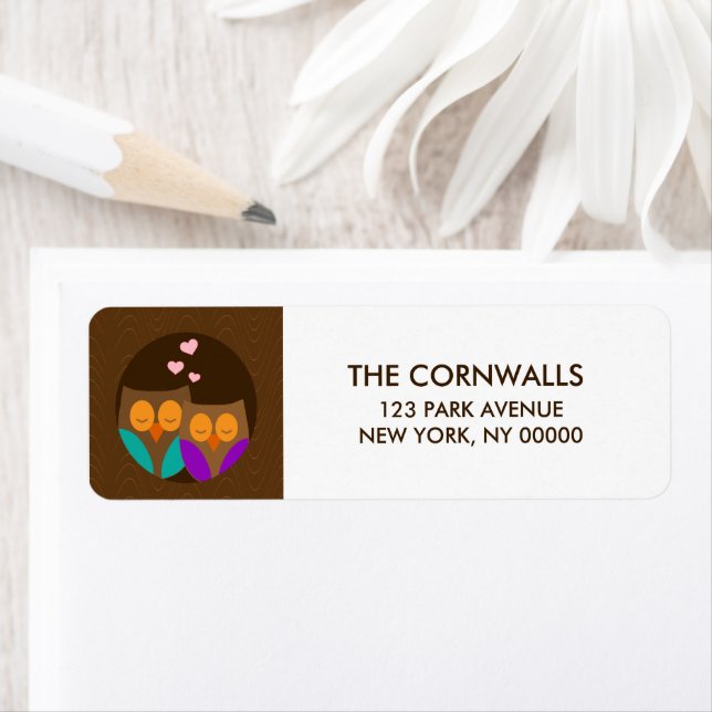 Owls in a Nest Label (Insitu)