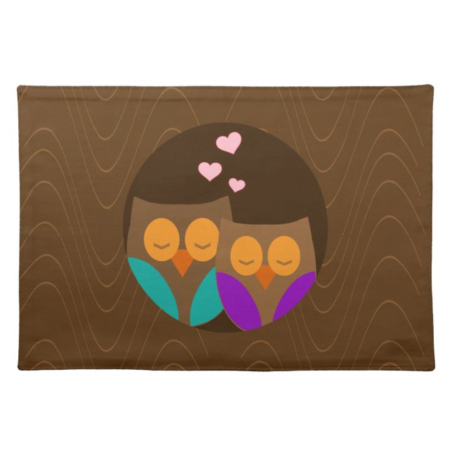 Owls in a Nest Placemat (Front)