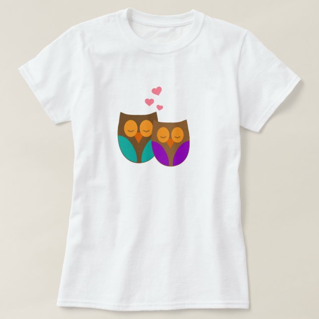 Owls in a Nest T-Shirt (Design Front)