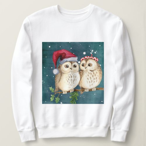 Owls in Christmas Sweatshirt