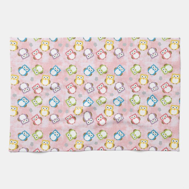Owls Kitchen Towel (Horizontal)