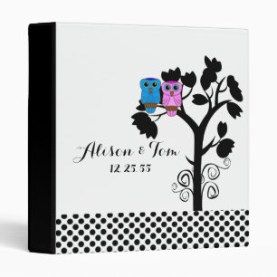 Owls - Love Birds - Wedding Scrapbook Folder
