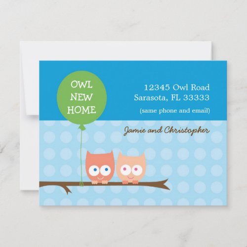 Owls Moving Card