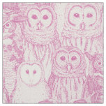 owls NC mulberry Fabric