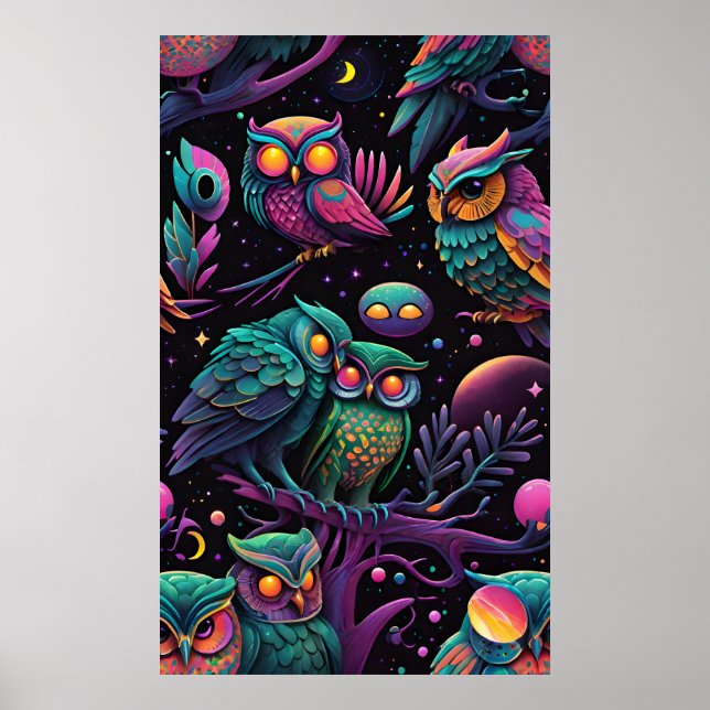 Owls of a Feather Poster (Front)