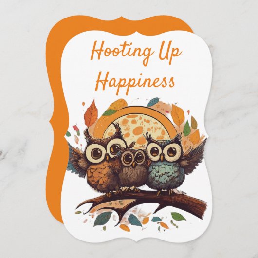 Owls on a Branch (Front/Back)