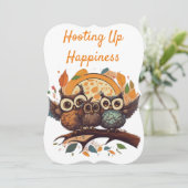 Owls on a Branch (Standing Front)