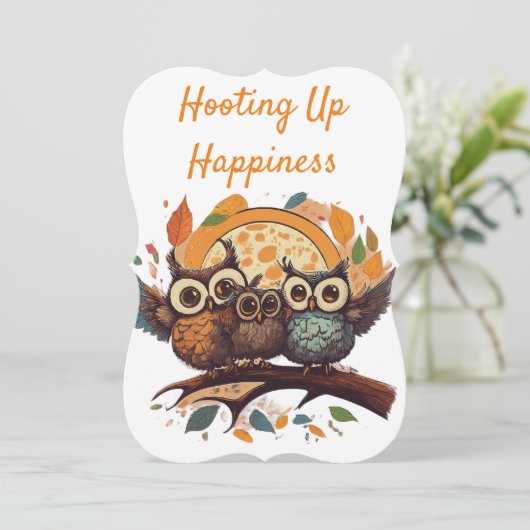 Owls on a Branch (Standing Front)