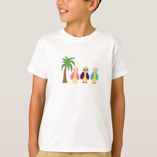 Owls on Vacation T-Shirt (Front)