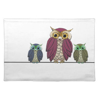 Owls on Wire Placemat