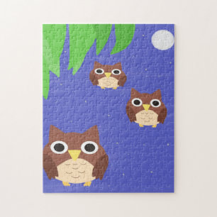 owls painting art jigsaw puzzle