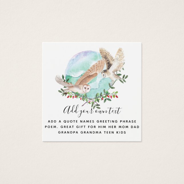 OWLS Personalized (Front)