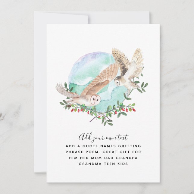 OWLS Personalized (Front)