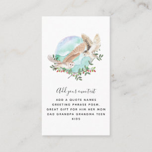 OWLS Personalized Business Card